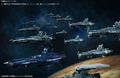 Kikan Taizen Space Battleship Yamato 2202 Warriors of Love 1/2000 Scale Pre-Painted Figure: Earth Federation Dreadnought-class Battleships 2 Ship Set thumbnail 7