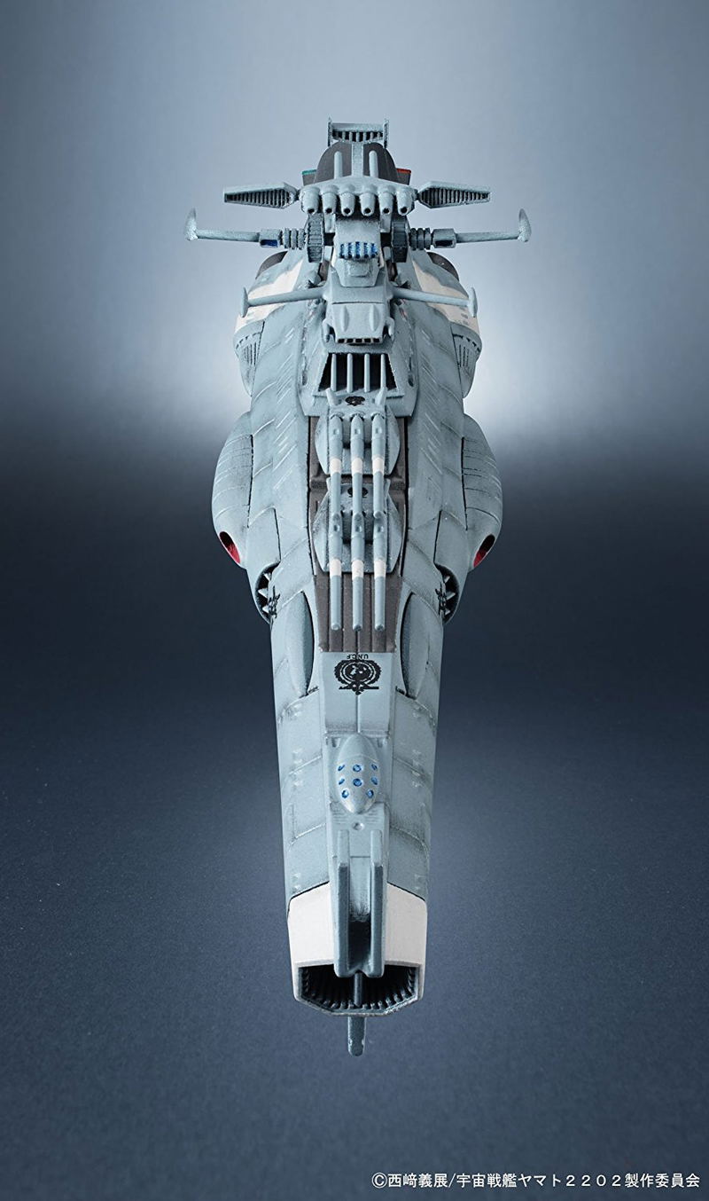 Kikan Taizen Space Battleship Yamato 2202 Warriors of Love 1/2000 Scale Pre-Painted Figure: Earth Federation Dreadnought-class Battleships 2 Ship Set image 8