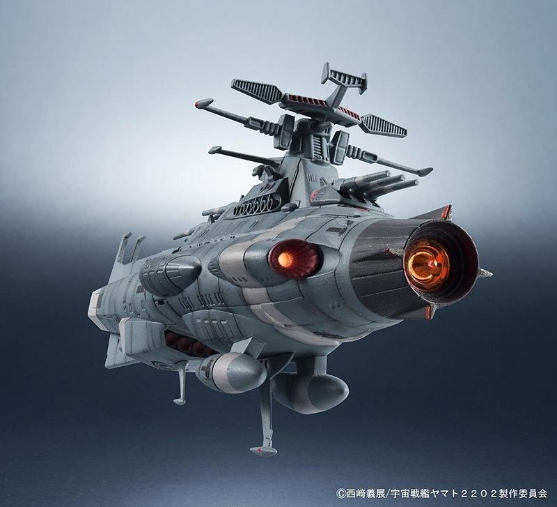 Kikan Taizen Space Battleship Yamato 2202 Warriors of Love 1/2000 Scale Pre-Painted Figure: Earth Federation Dreadnought-class Battleships 2 Ship Set image 9