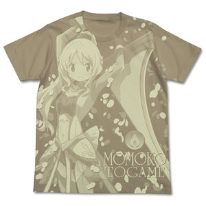 Puella Magi Madoka Magica Side Story Magia Record - Momoko Togame All Print T-shirt Sand Khaki (L Size)_