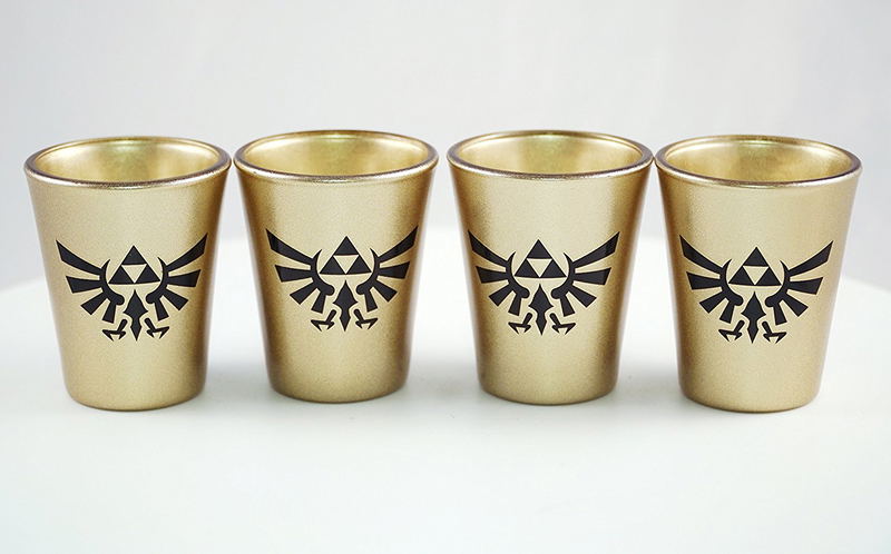 The Legend Of Zelda 4-Pack Golden Shot Glass Set image 3