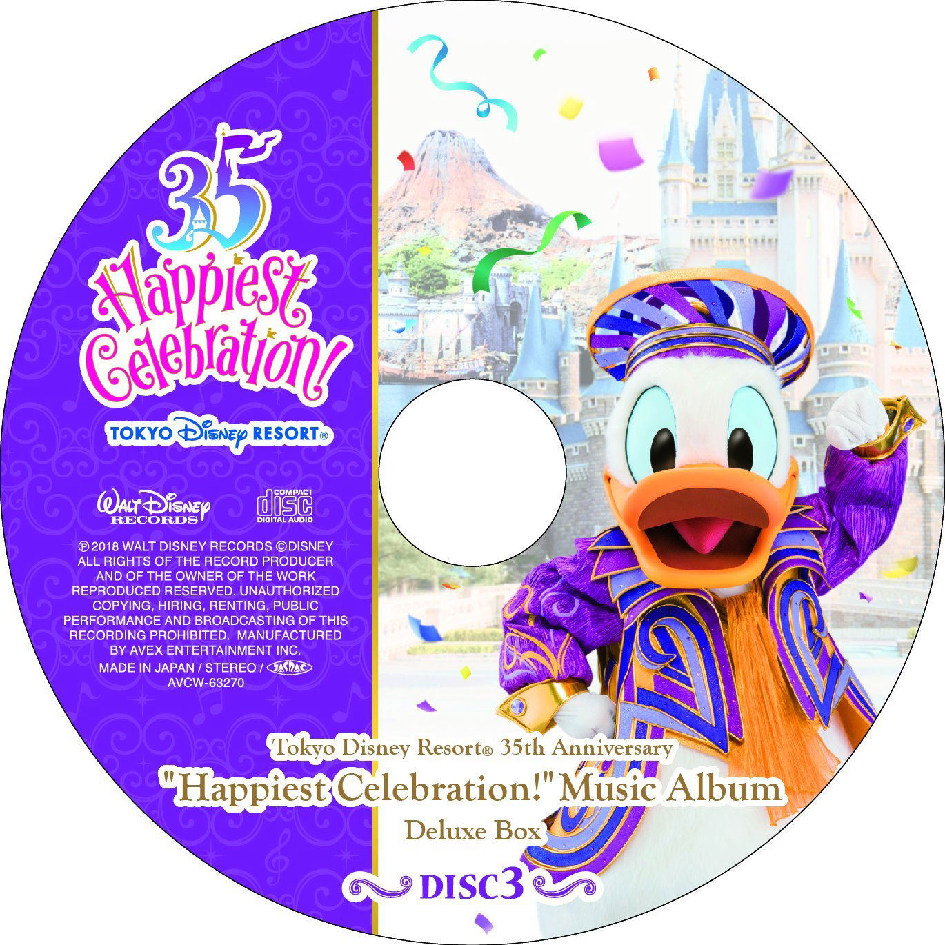 Tokyo Disney Resort 35th Happiest Celebration! Music Album 