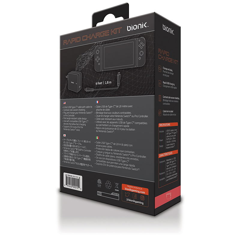 Bionik Rapid Charge Kit for Nintendo Switch image 7