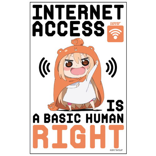 Himouto! Umaru-chan R Water Resistant Sticker - Internet Access image 1