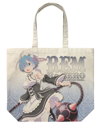 Re:Zero - Starting Life In Another World - Rem And Morning Star Full Graphic Large Tote Bag Natural image 1