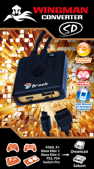 Brook Wingman SD to Dreamcast Converter for DC, Saturn, PS3 Brook Wingman SD to Dreamcast Converter for DC, Saturn, PS3