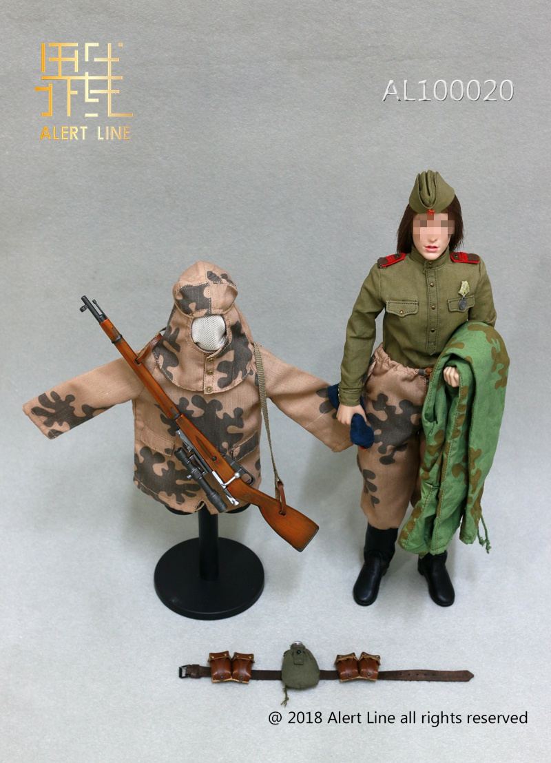 1/6 Scale Doll Wear: WWII The Soviets Female Soldier Sniper 