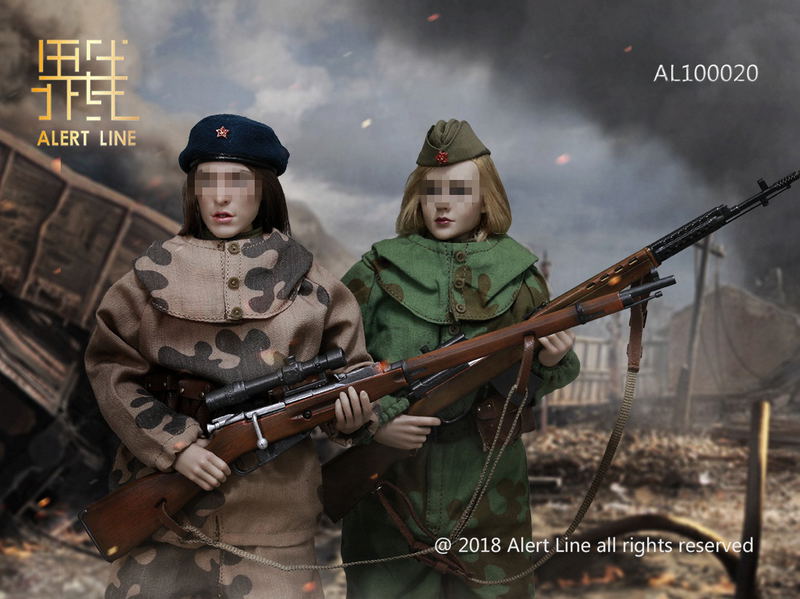 1/6 Scale Doll Wear: WWII The Soviets Female Soldier Sniper Equipment Set image 11