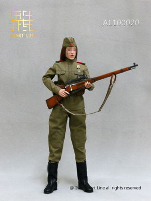 1/6 Scale Doll Wear: WWII The Soviets Female Soldier Sniper Equipment Set