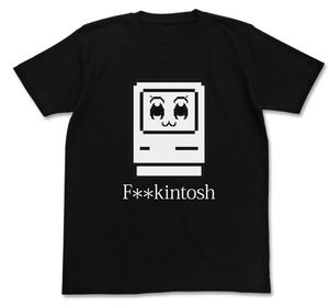 Pop Team Epic - F**kintosh T-shirt Black (S Size)_