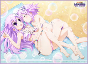 Hyperdimension Neptunia TCG Universal Play Mat: Neptunia & Nepgear_