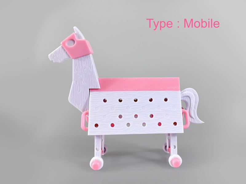 Love Toys Vol. 3 1/12 Scale Model Kit: Wooden Horse Pink Ver. image 3