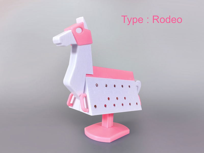 Love Toys Vol. 3 1/12 Scale Model Kit: Wooden Horse Pink Ver. image 4