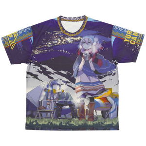 Yurucamp - Double-sided Full Graphic T-shirt (L Size)_