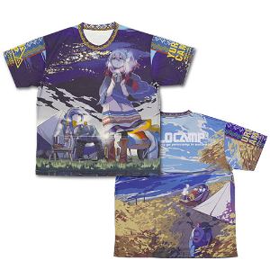 Yurucamp - Double-sided Full Graphic T-shirt (L Size)