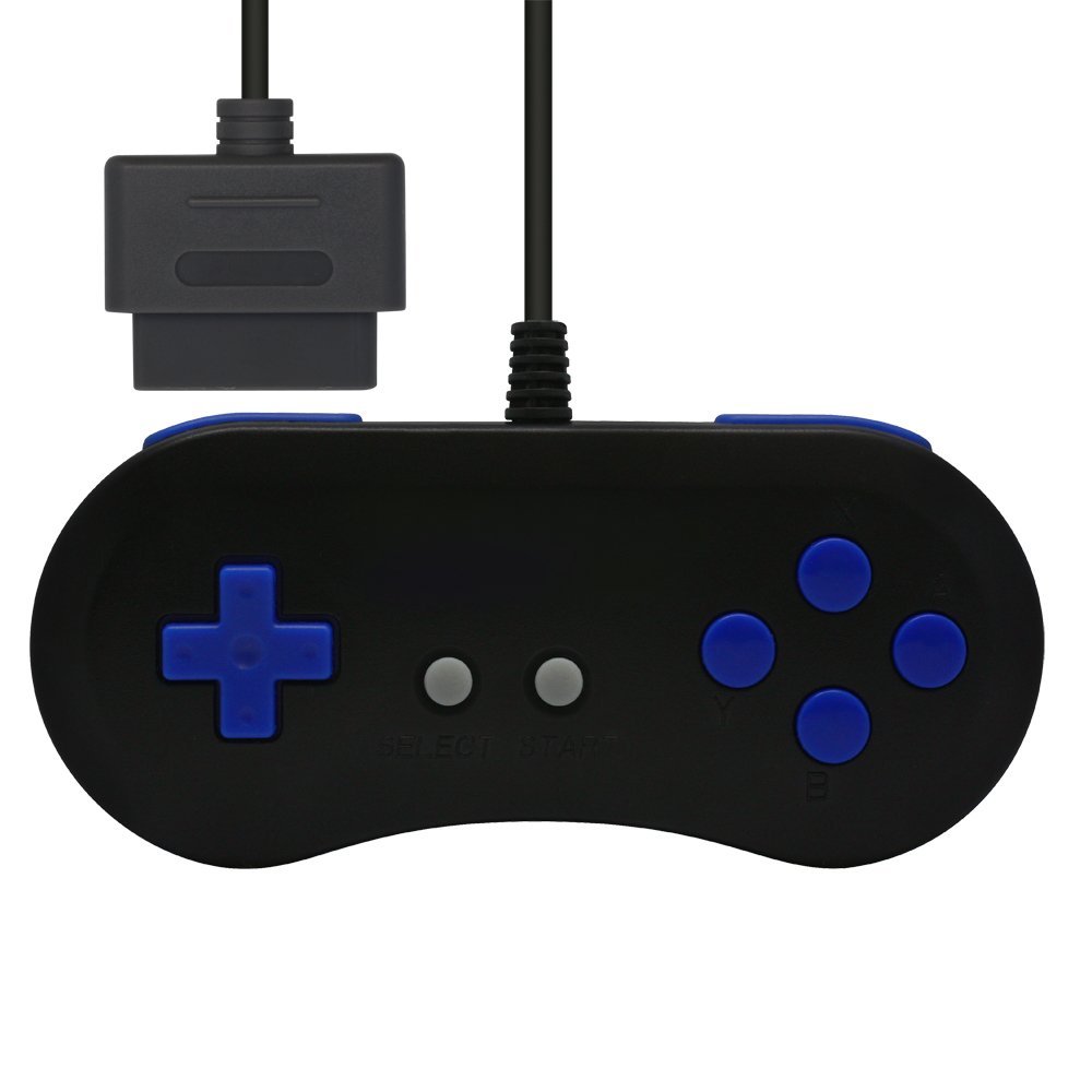 16Bit Controller for Super Famicom (Black x Blue) for Super Famicom / SNES