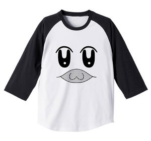 Pop Team Epic - Bobunemimimmi Raglan T-shirt White x Black (L Size)_