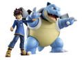 G.E.M. Series Pocket Monsters Pre-Painted PVC Figure: Gary & Blastoise thumbnail 4