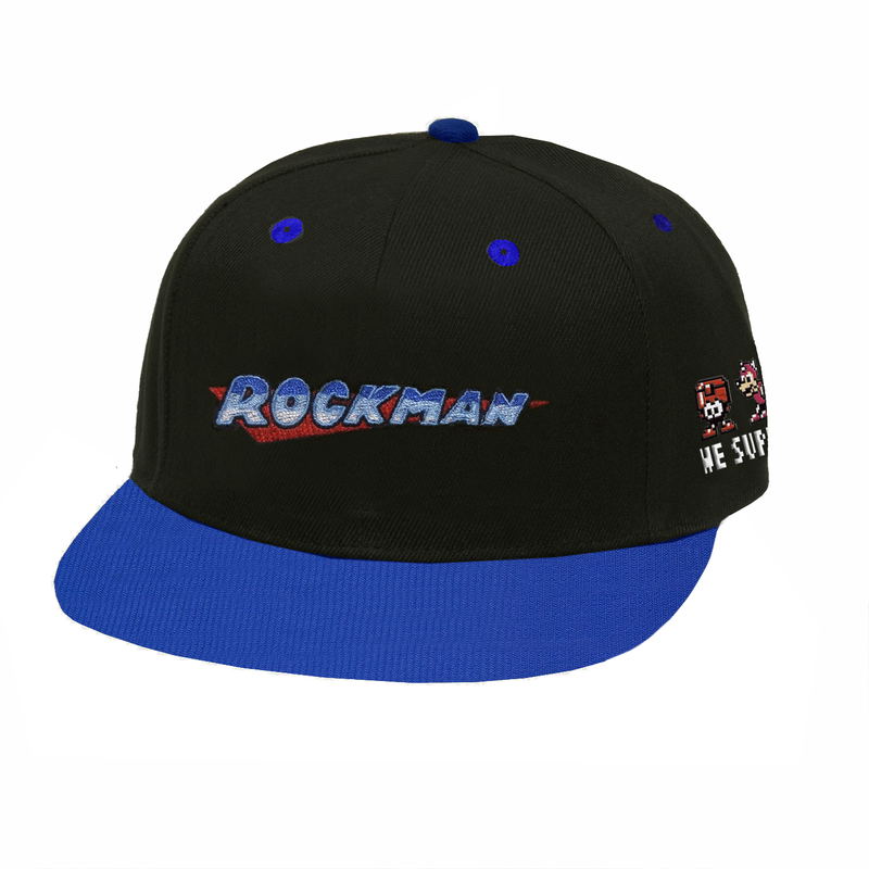 Mega Man 30th Anniversary Flip Hat Black x Blue image 1