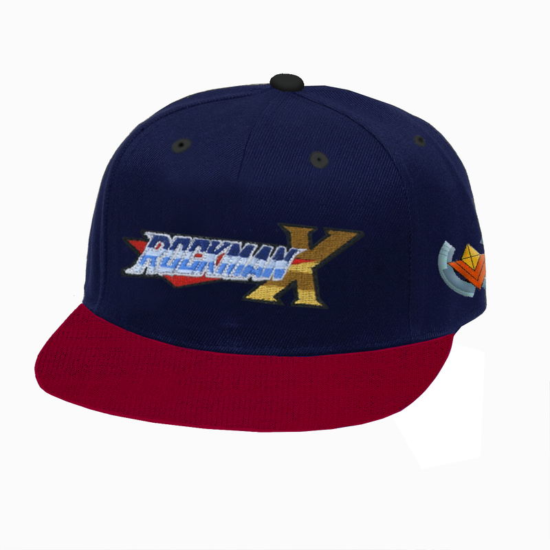 Mega Man X 30th Anniversary Flip Hat Navy x Red image 1