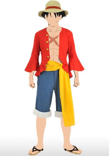 Trantrip One Piece - Monkey D Luffy Men's Costume Set: New World