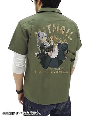 Full Metal Panic! IV - Maid Tessa Full Color Work Shirt Moss (L Size)