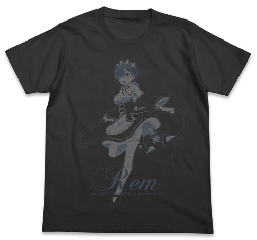 Re:Zero Starting Life In Another World - Rem And Morning Star T-shirt Sumi (L Size) image 1