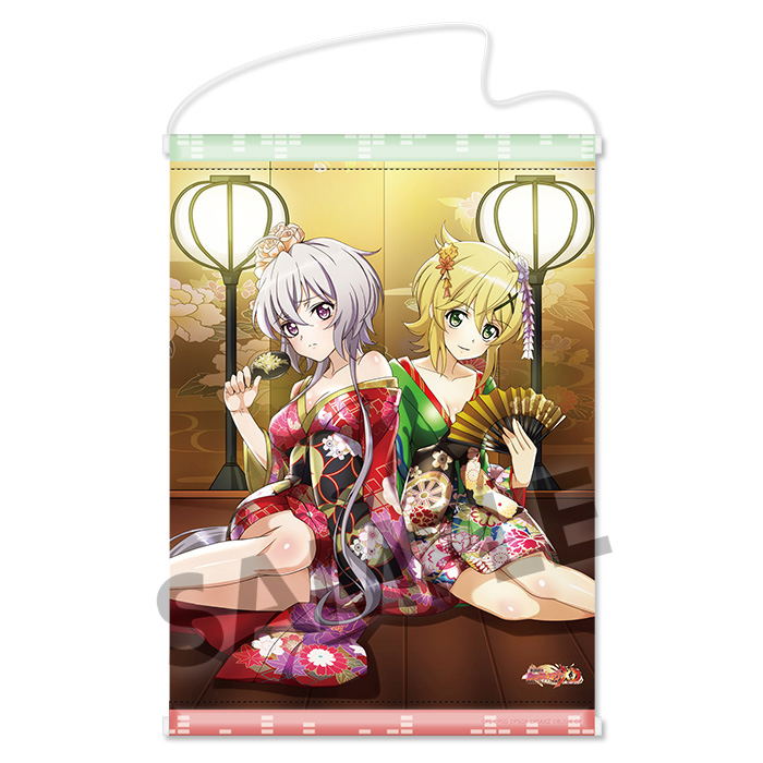 Senki Zesshou Symphogear XD Unlimited A3 Wall Scroll: Adeyakana Futari (Chris & Kirika) image 1
