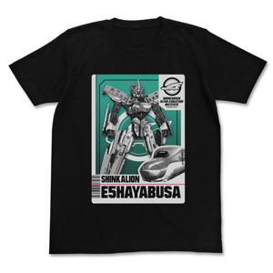 Shinkansen Henkei Robo Shinkalion - E5 Hayabusa T-shirt Black (XL Size)_