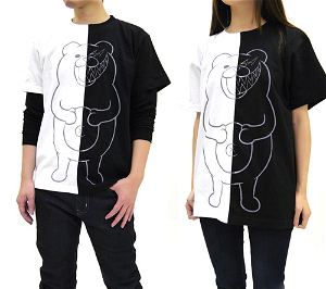 Danganronpa V3: Killing Harmony - Monokuma Graphic Nikoichi T-shirt White x Black (XL Size)