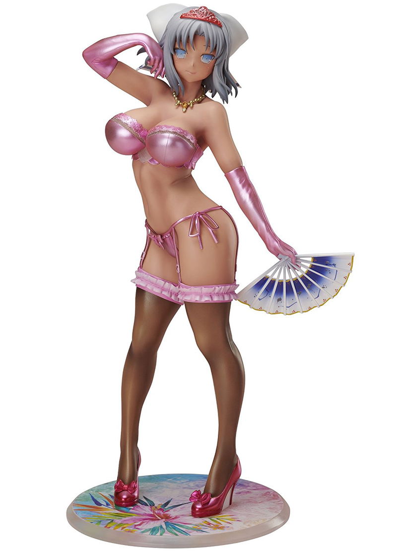 Gokubi Girls Super Premium Senran Kagura NewWave G Burst 1/6 Scale Pre-Painted Figure: Yumi Kongari Komugiiro no Hiyake Hada de Sexy Lingerie Ver. image 1