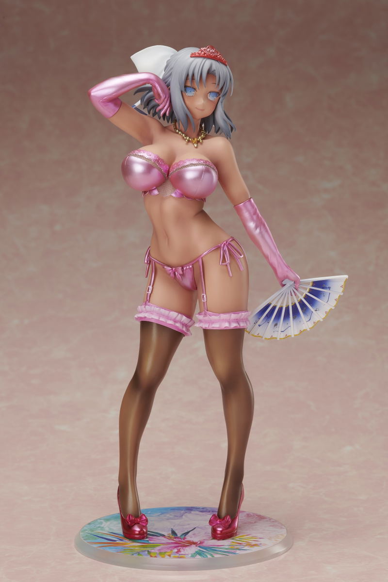 Gokubi Girls Super Premium Senran Kagura NewWave G Burst 1/6 Scale Pre-Painted Figure: Yumi Kongari Komugiiro no Hiyake Hada de Sexy Lingerie Ver. image 3