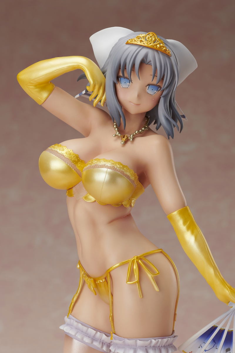 Gokubi Girls Super Premium Senran Kagura NewWave G Burst 1/6 Scale Pre-Painted Figure: Yumi Komugiiro no Hiyake Hada de Sexy Lingerie Ver. image 6