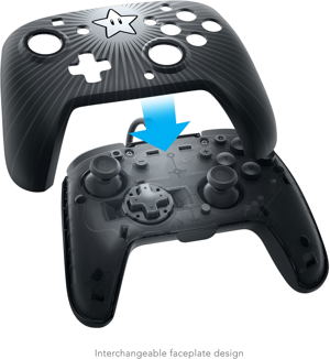 Faceoff Deluxe Wired Pro Controller for Nintendo Switch (Star Mario)