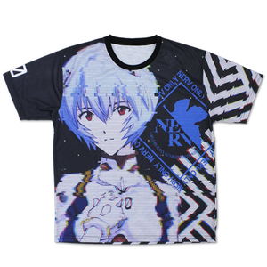 Evangelion - Rei Ayanami Double-sided Full Graphic T-shirt (L Size)_