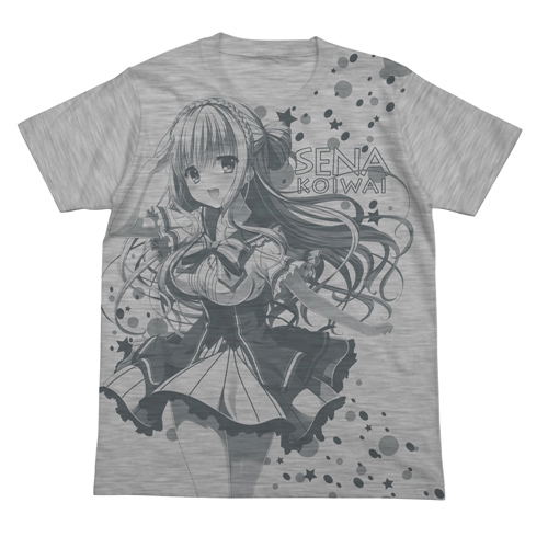 Tenpure!! - Sena Koiwai T-shirt Heather Gray (XL Size) image 1