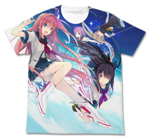 Ao No Kanata No Four Rhythm Full Graphic T-shirt White (XL Size)_