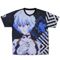 Evangelion - Rei Ayanami Double-sided Full Graphic T-shirt (XL Size)