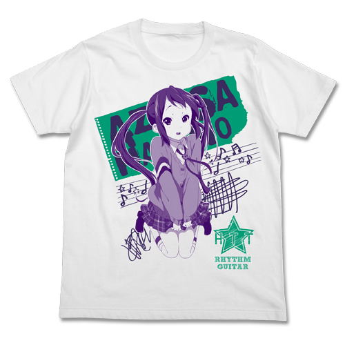 K-On! - Azusa Nakano Graphic T-shirt White (XL Size) image 1