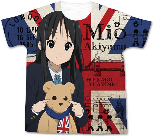 K-On! - Mio Akiyama Full Graphic T-shirt White (XL Size) - Bitcoin