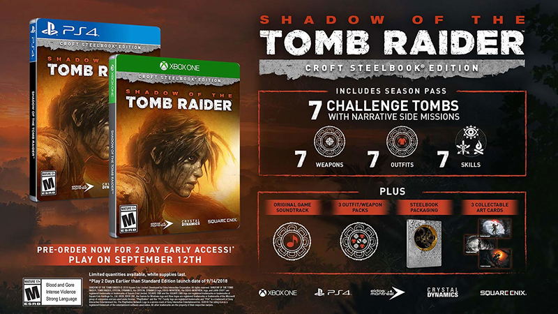 Shadow of the Tomb Raider [Croft Steelbook Edition] image 2