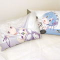 Re:Zero kara Hajimeru Isekai Seikatsu Pillow Cover: Emilia & Rem thumbnail 1