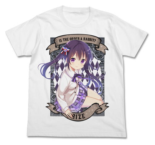 Is The Order A Rabbit? - Rize Full Color T-shirt (White | Size M) image 1