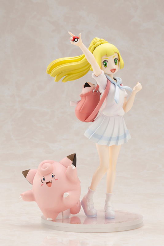 Pokemon Figure Series Pokemon Ultra Sun & Moon 1/8 Scale Pre-Painted Figure: Lillie & Pippi Ganba Ver. image 1