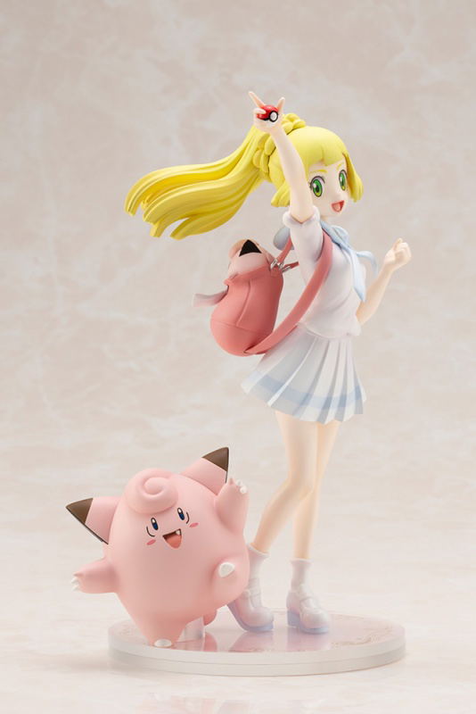 Pokemon Figure Series Pokemon Ultra Sun & Moon 1/8 Scale Pre-Painted Figure: Lillie & Pippi Ganba Ver. image 2