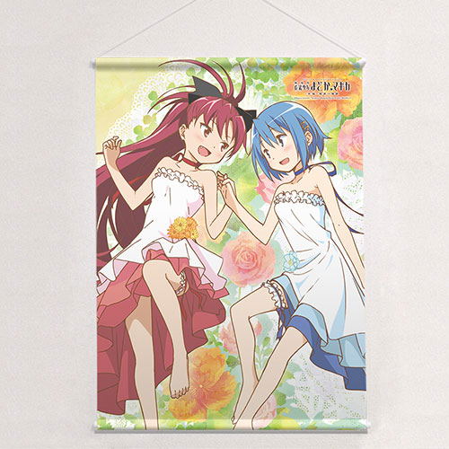 Puella Magi Madoka Magica the Movie Rebellion B2 Wall Scroll: Sayaka & Kyoko / Blossom image 1