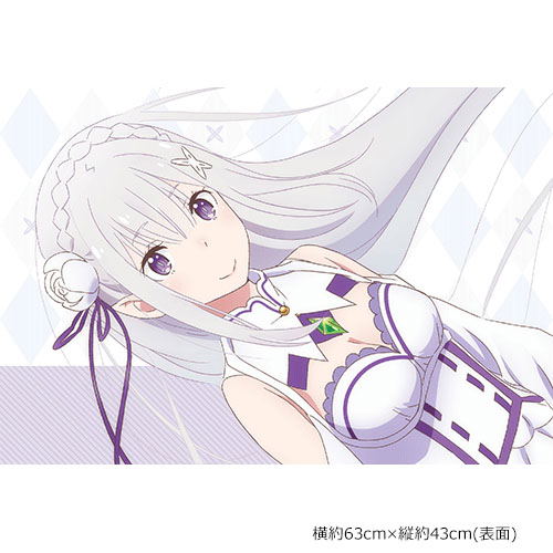 Re:Zero kara Hajimeru Isekai Seikatsu Pillow Cover: Emilia & Rem image 2