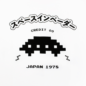 Space Invaders UFO Raglan T-shirt (XL Size)_