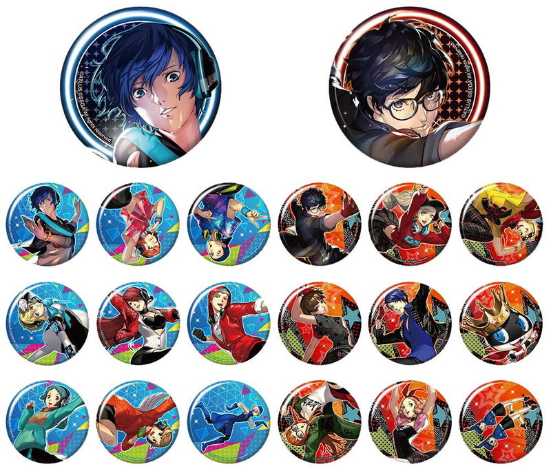 Trading Badge Collection Persona 3 Dancing Moon Night & Persona 5 Dancing Star Night (Set of 20 pieces) image 1
