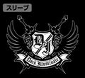 The Idolm@ster Cinderella Girls - Dark Illuminate T-shirt Ranko & Asuka Ver. Black (M Size) thumbnail 2